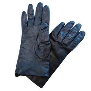 Fownes Ultra Naturals Cashmere Lined Leather Gloves Size 7 Small